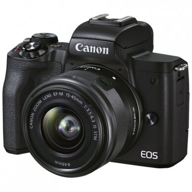 Canon EOS M50 Mark II Kit (EF-M 15-45mm STM) Juodas