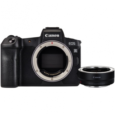 Canon EOS R + EF-R adapteris