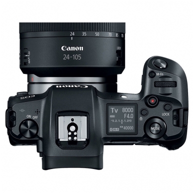 Canon EOS R + RF 24-105mm f/4L IS USM + EF-R Adapteris