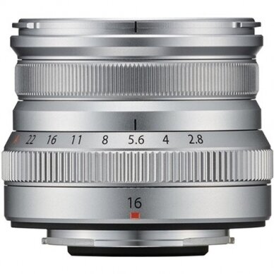 Fujifilm XF 16mm F2.8 R WR Sidabrinis 1