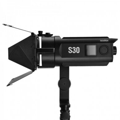 GODOX S30 LED FOCUSING LIGHT WITH BARNDOOR 2