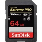 SanDisk 64GB Extreme PRO UHS-II SDXC Atminties Kortelė