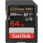 SanDisk Extreme PRO 64GB UHS-I SDXC Atminties Kortelė