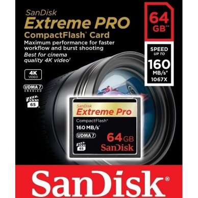 SanDisk Extreme PRO CompactFlash 64GB 2